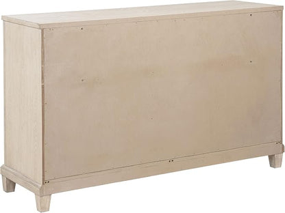 Coaster Home Furnishings - Pembroke - Wood - 6-Drawer Bedroom Dresser with Stepped Trim, Ring Pulls and Coastal Style - Bedroom - Washed Oak - 215923