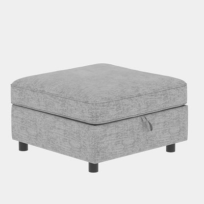 129-Inch Oversized 8 Seat Modular Cloud Sofa Deep Seat Storage Sectional Sofa Couch Free Combination W/Movable Ottomans,L/U Shaped Chenille Upholstered Convertible Sleeper Couch for Home Apartment | Space Saving