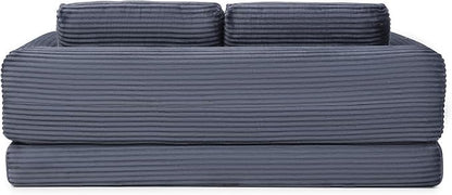 82-Inch Foldable Loveseat Boneless Cloud Couch, Modern Compressed Foam Daybed Floor Mattress Sleeper Sofa, 2-in-1 Boneless Convertible Sofa in a Box,No Assembly Required