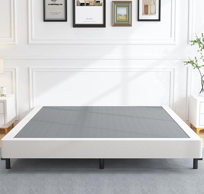 Vaciwe 6 Inch Full Box Spring and Cover Set, Box Springs Full Size, Heavy Duty Mattress Foundation, Easy Clean Cover, Simple Assembly