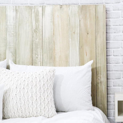 Barn Walls King Headboard Wall Mount - Sagewash Wood Panel Design with Floating Boards, Adjustable Height, Easy Assembly, Farmhouse Bedroom Backboard, Wall Mounted Bed Headboard, King Size, Sagewash