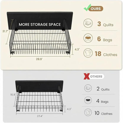SHA CERLIN Upholstered King Platform Storage Bed Frame with 4 Drawers, Adjustable Headboard with Faux Leather Diamond Button Tufted Design, Wooden Slat Support, No Box Spring Needed, Black