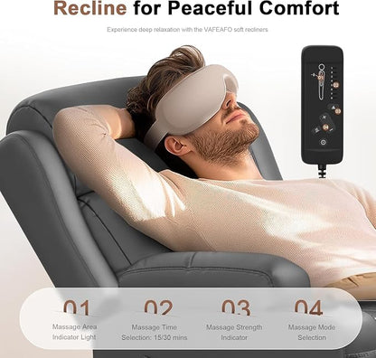 Reclining Loveseat, 55.1" RV PU Leather Wall Hugger Recliner Love Seats Sofa with Charging Station, Removable Armrest, Cup Holder, Double Recliners Couch, Manual Love Seat for Living Room