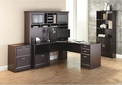 Realspace® Magellan Performance 71"W L-Shape Corner Desk, Espresso