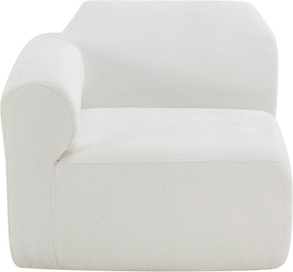 Merax Modern Curved Sectional Sofa with Ottoman, Couch 4-Piece Set High-Density Compressed Sponge, Fully Assembled, Right Hand Facing, Plush Deep Seat for Living Room, Lounge, Apartment, Beige