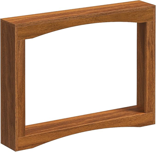 YATINEY Narrow Console Table, 5.9'' Thin Entryway Table, Behind Couch Table for Small Spaces, Small Farmhouse Hallway Table, for Living Room, Hallway, Foyer, Reddish Brown CT19WL