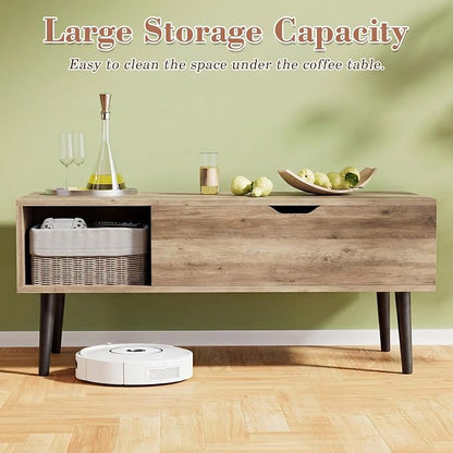 OLIXIS Lift Top Coffee Table with Hidden Storage for Living Room