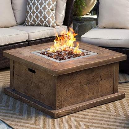 Onlyfire 12 Inch Square Fire Pit Burner Pan with Square Burner Ring – 304 Stainless Steel Drop-in Gas Fire Pit Insert for Natural Gas & Propane, 88,000 BTU, Square Flame Pattern for DIY Fire Table