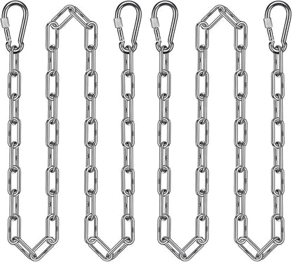 BeneLabel 2Pcs 85" (7ft) Heavy Duty Swing Chain Stainless Steel Hanging Chains with Hooks 1000 LBs Capacity Porch Swing Chain for Hammock, Swingset, Hanging Chair, Swings Chair, Heavy Bags