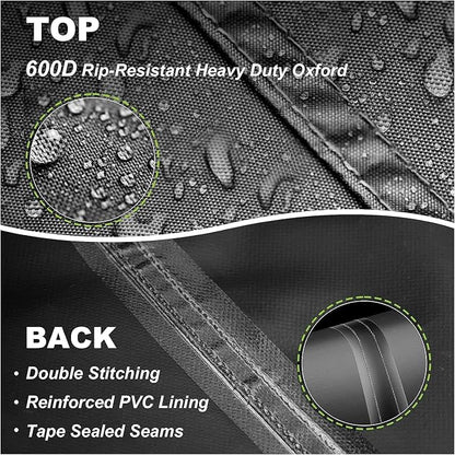 Patio Hanging Chaise Lounge Cover 900D 73 Inch Waterproof Heavy Duty Outdoor Swing Chair Hammock Cover