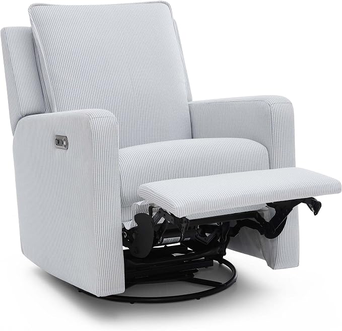 Delta Children - babyGap Harlowe Power Recliner, Sky Blue | Power Recliner with USB-A and Type-C Ports, Greenguard Gold Certified, Stain-Resistant Fabric, Oeko-TEX 100 Certified