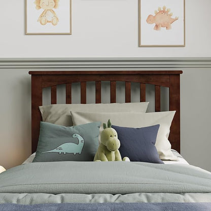 AFI, Mission Twin Solid Wood Headboard, Walnut