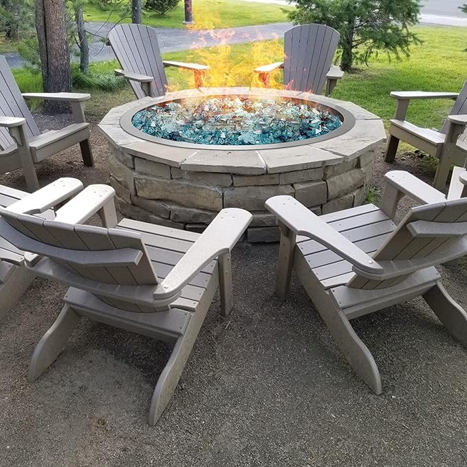 Stanbroil 19-Inch Round Fire Pit Burner Pan, Drop-in Gas Fire Pit Inserted for DIY Natural & Propane Gas Fire Table, Stainless Steel Firepit for Outside, BTU 92,000 Max