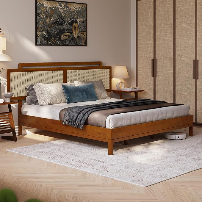 Neil Bed Frame - King - Milk Chocolate