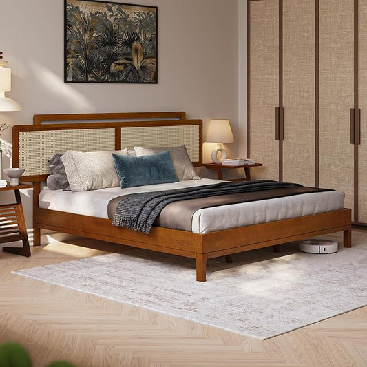 Neil Bed Frame - King - Milk Chocolate