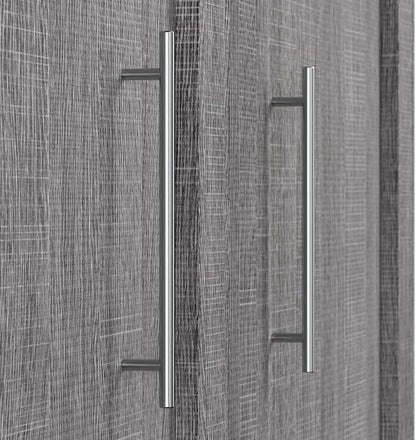 Bestar Pur Queen Murphy Bed, 65-inch Space-Saving Wall Bed for Guest Room or Home Office