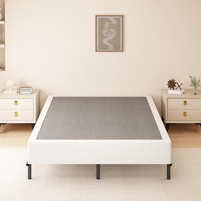 DORITRON California King Box Spring 9 Inch, 3000lbs Heavy Duty Cal King Box Spring Bed Base Metal Mattress Foundation, Easy Assembly, Noise Free