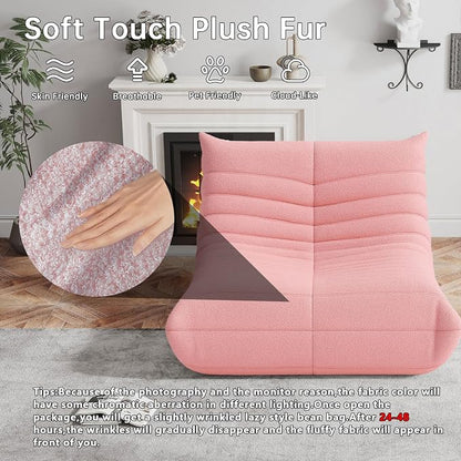 WHGBJA Bean Bag Chair for Adults, Lazy Bean Bag Sofa for Bedroom, Living Room, Reading, Gaming Floor Sofa Chair, Boneless, Comfy