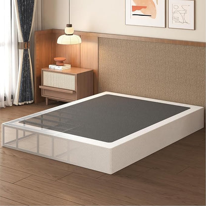 Lutown-Teen 12 Inch Queen Box Spring High Profile, Heavy Duty Metal Box Spring for Queen Bed Base with Fabric Cover, Mattress Foundation, Noise Free, Easy Assembly