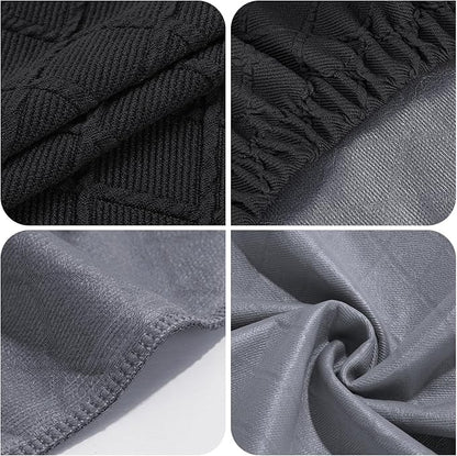 YISUN Stool Covers Rectangle - 4 Pack Stretch Waterproof Saddle Seat Cover Counter Bar Stools Bar Chairs Covers Kitchen Island Chairs Cushion Protector