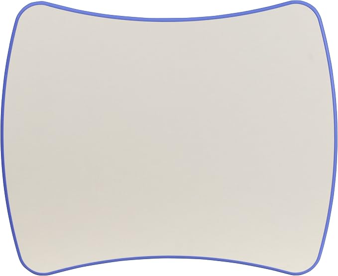 Flash Furniture 21.875''W x 26.625''L Rectangular Blue Plastic Height Adjustable Activity Table with Grey Top
