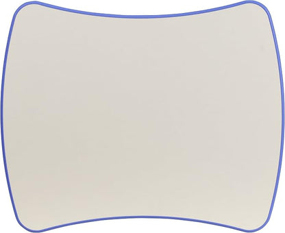 Flash Furniture 21.875''W x 26.625''L Rectangular Blue Plastic Height Adjustable Activity Table with Grey Top