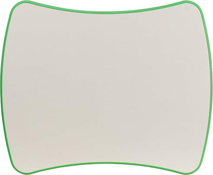 Flash Furniture Wren 21.875''W x 26.625''L Rectangular Green Plastic Height Adjustable Activity Table with Grey Top