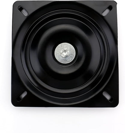 Fasmov 7" Heavy Duty Bar Stool Swivel Replacement Seat Swivel Base Bar Stool Swivel Plate, Black