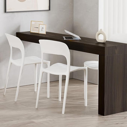 Mobili Fiver, Evolution Desk 70.9 x 15.7 in, Dark Walnut with One Leg, Made in Italy