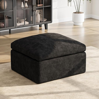 36 Inch Black Modular Sectional Sofa Couch Single Seat Sofa Couch