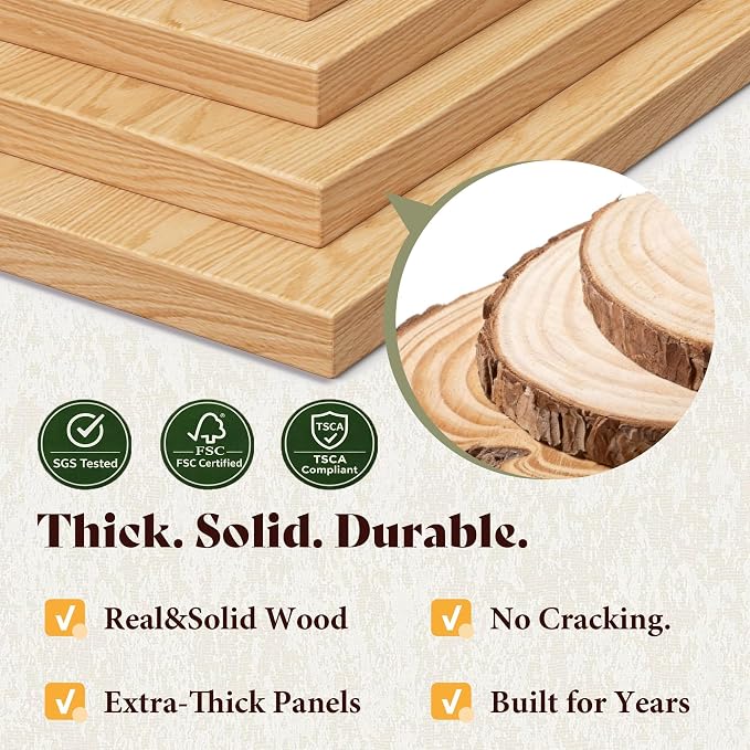 AMERLIFE Queen Size Bed Frame, Solid Wood Platform Bed with Vertical Slats Headboard, Wooden Bedframe Queen, Sturdy Wooden Slats Support, No Noise, Light Wood