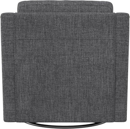 Swivel Accent Chair Set of 2，Armchair，Bronze Nail Decoration Comfy Living Room Chair,Single Sofa Chair，Reading Chairs,for Living Room Bedroom Reading Apartment (Black, 2 Black)