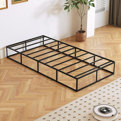10 Inch High Profile Twin Box Spring, Heavy Duty Metal Frame Mattress Foundation with Fabric Cover, Easy Assembly, Noise-Free (10 Inch, Twin)