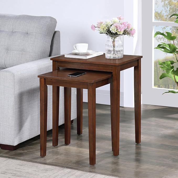 Convenience Concepts American Heritage Nesting End Tables, Espresso