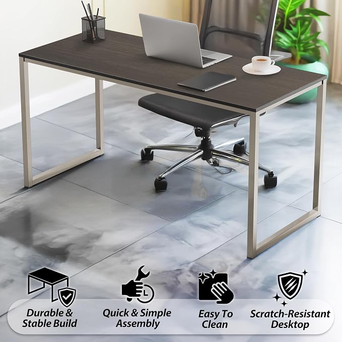SHW Mission 48-Inch Home Office Computer Desk, Espresso