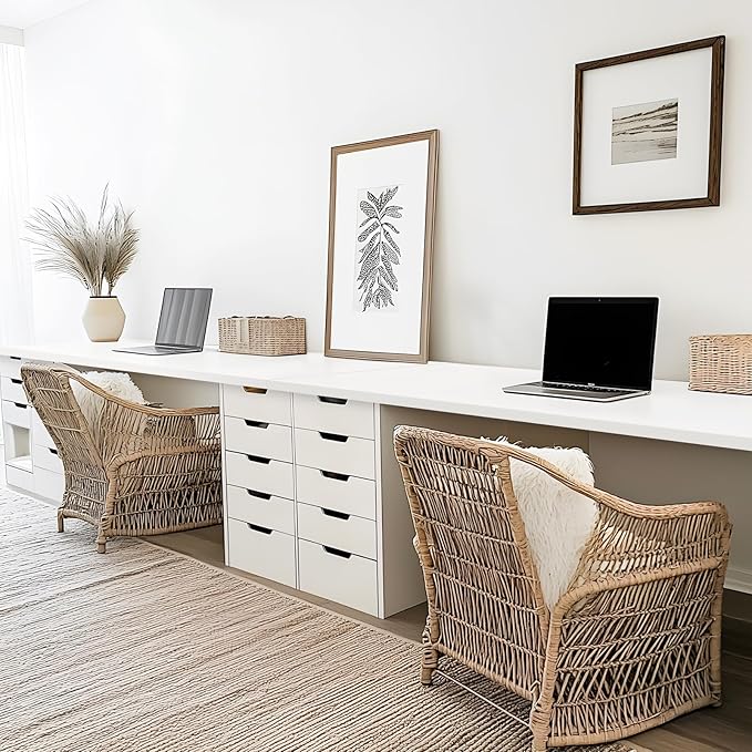 Kaboon 60x20 inches Tabletop, Solid One-Piece Desktop for Sit Stand Desk, Double Desks, L Desk DIY,Wood Countertop Home or Commercial Use,1 inch Thick, White, 20" D x 59.1" W