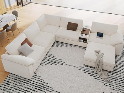 EASE MOOSE L Shape Sectional Modular Sofa,Oversized Modular Cloud Sofa