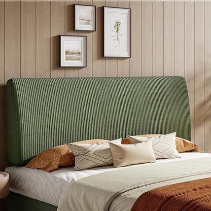 4.7" Upholstered Headboard for King Size Bed, Height Adjustable and Ergonomic Headboard, Easy Assemble, Sturdy and Durable, Olive Green