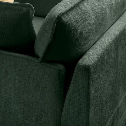 ERYE 47" Chenille Upholstered Accent Chair Wide Seat Armchair for Living Room Bedroom, Modern Upholstered Armchair W/ 2 Pillows and USB-C Ports for Home Apartment Office