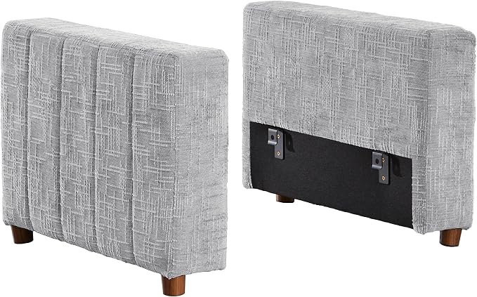 ORRD Modern Chenille Sofa Armrest Backrest for Modular Sectional Sofa Couch for Living Room, Grey