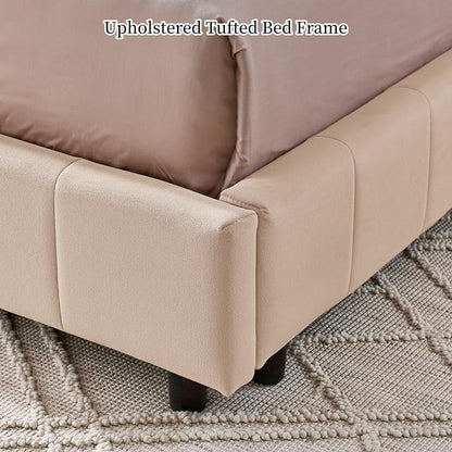 KEIKI Full Size L Shape Corner Bed Frames with Backrest and Armrests, Velvet Upholstered Sofa Daybed for Small Room, Living Room, Bedroom, Guest Room, Kids' Room