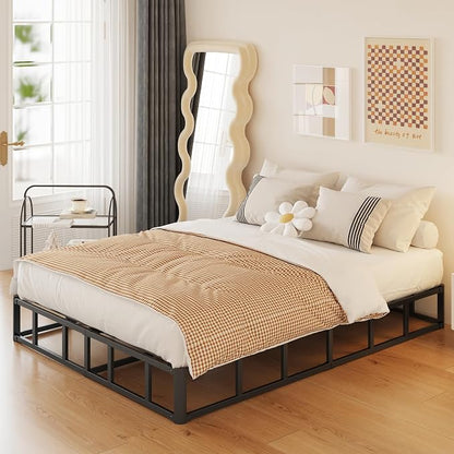 Yicensen 10 Inch High Profile King Box Spring Heavy Duty Metal King Size Box Spring with Fabric Cover, Sturdy Mattress Foundation, Easy Assembly, Noise Free, Black