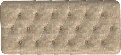 HomePop Ainsley 40" Storage Ottoman Bench - Oatmeal Textured Fabric