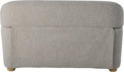 Studio Living® Jennifer 57.1" Loveseat, Modern Style, Pocket Coil Comfort, Natural Wood Legs, Boucle Fabric, Pebble