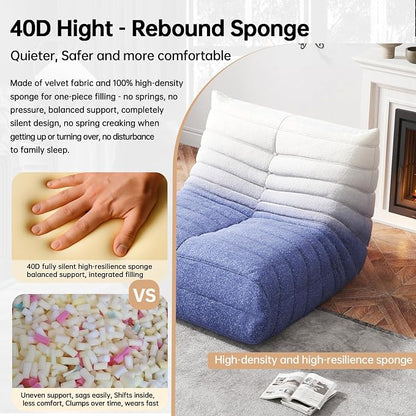 WHGBJA Bean Bag Chair for Adults, Lazy Bean Bag Sofa for Bedroom, Living Room, Reading, Gaming Floor Sofa Chair, Boneless, Comfy
