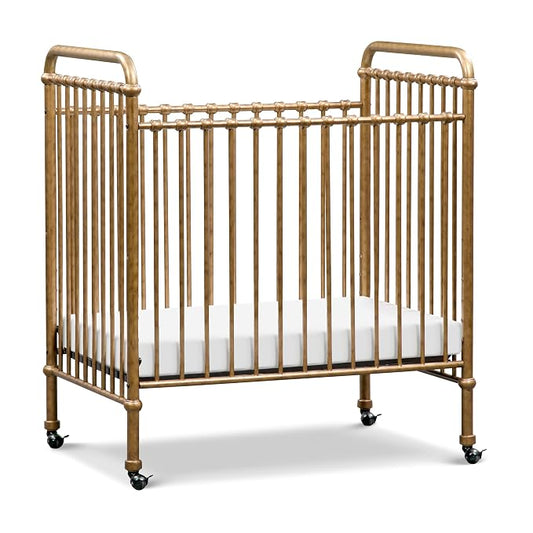 Namesake Abigail 3-in-1 Convertible Baby Crib, Vintage Gold | GREENGUARD Gold Certified, Converts to Toddler Bed & Daybed, 4 Adjustable Mattress Heights, Conversion Kits Sold Separately