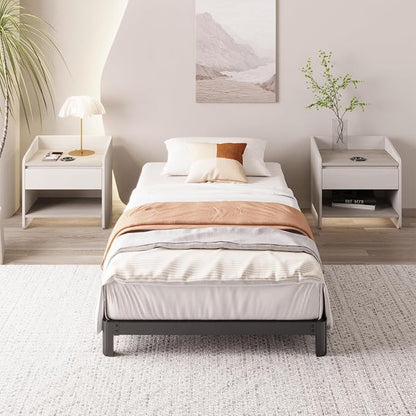 Yicensen 6 Inch Low Twin Bed Frames No Box Spring Needed, Heavy Duty Metal Twin Size Platform Bed Frame with Rounded Corner Legs, Easy Assembly, Noise Free, Black