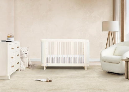 Delta Children babyGap Callie 4-in-1 Upholstered Crib - Greenguard Gold Certified, Antique White/White Boucle