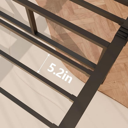 FUIOBYVV Twin Bed Frames, 14 Inch Heavy Duty Metal Platform Bed Frame Twin Size Support Up to 3500 lbs, No Box Spring Needed, No Shaking, Steel Slat Support, Noise Free, Easy Assembly