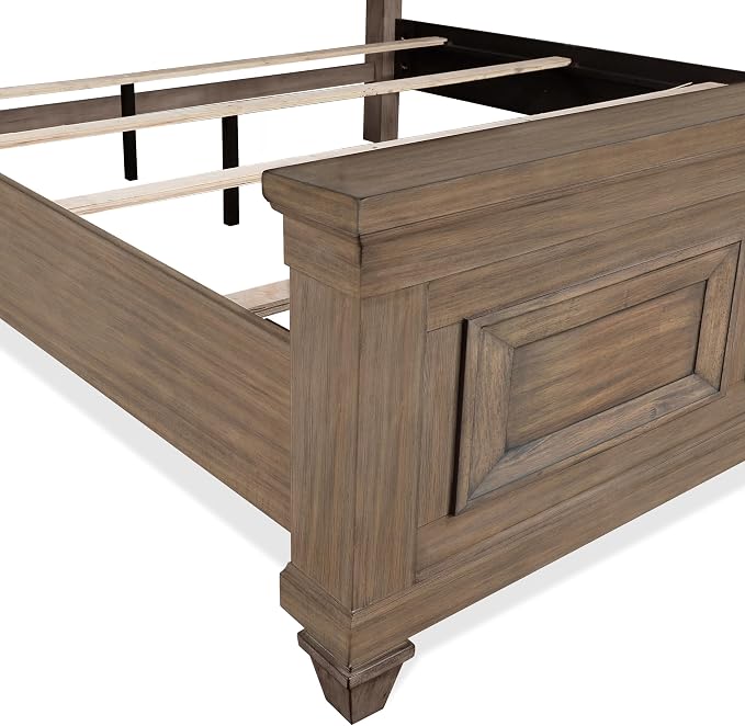 New Classic Furniture Mariana 5-Piece Wood Queen Bedroom Set, Vintage Mocha